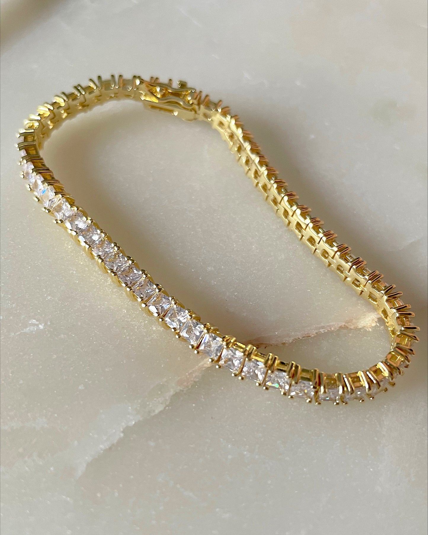 Square Tennis Bracelet