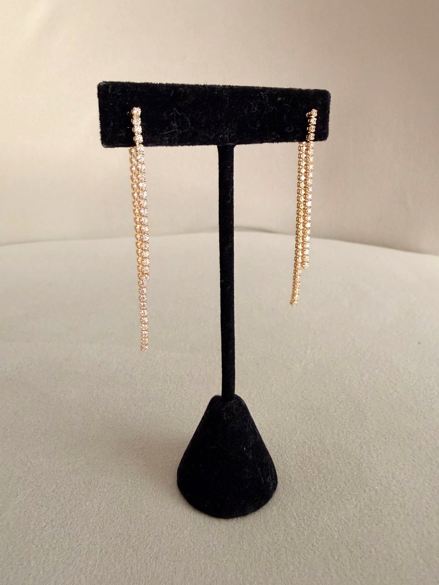 Double Line Drop Earrings