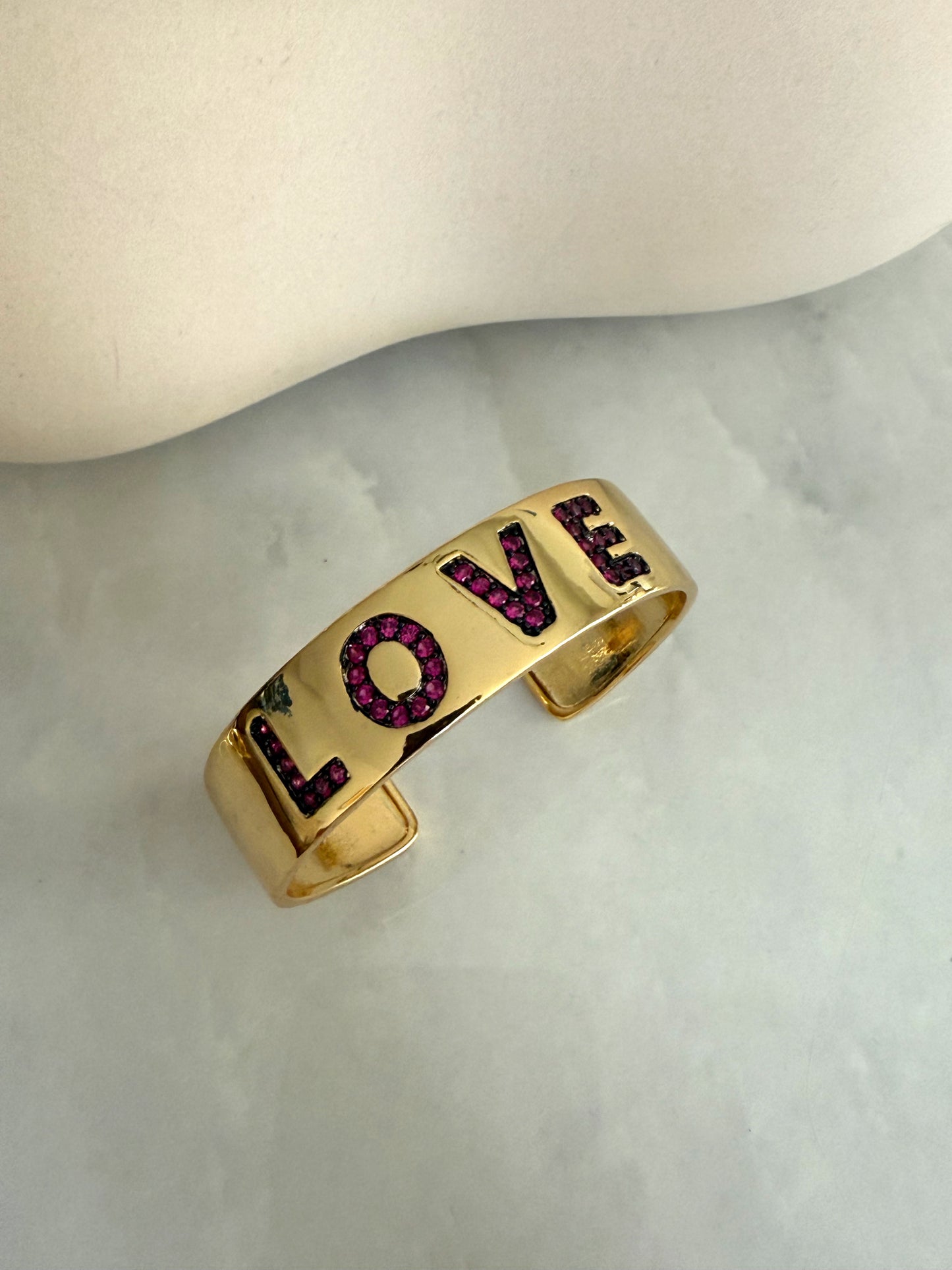 Pink Love Cuff Bracelet