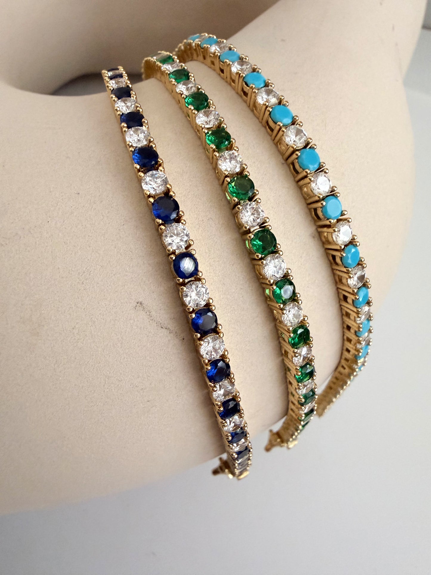 Two-Tone Tennis Bracelet