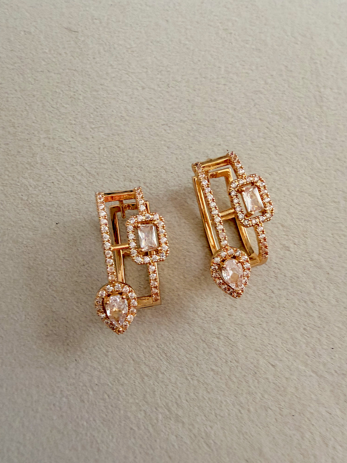 Geo Drop Earrings