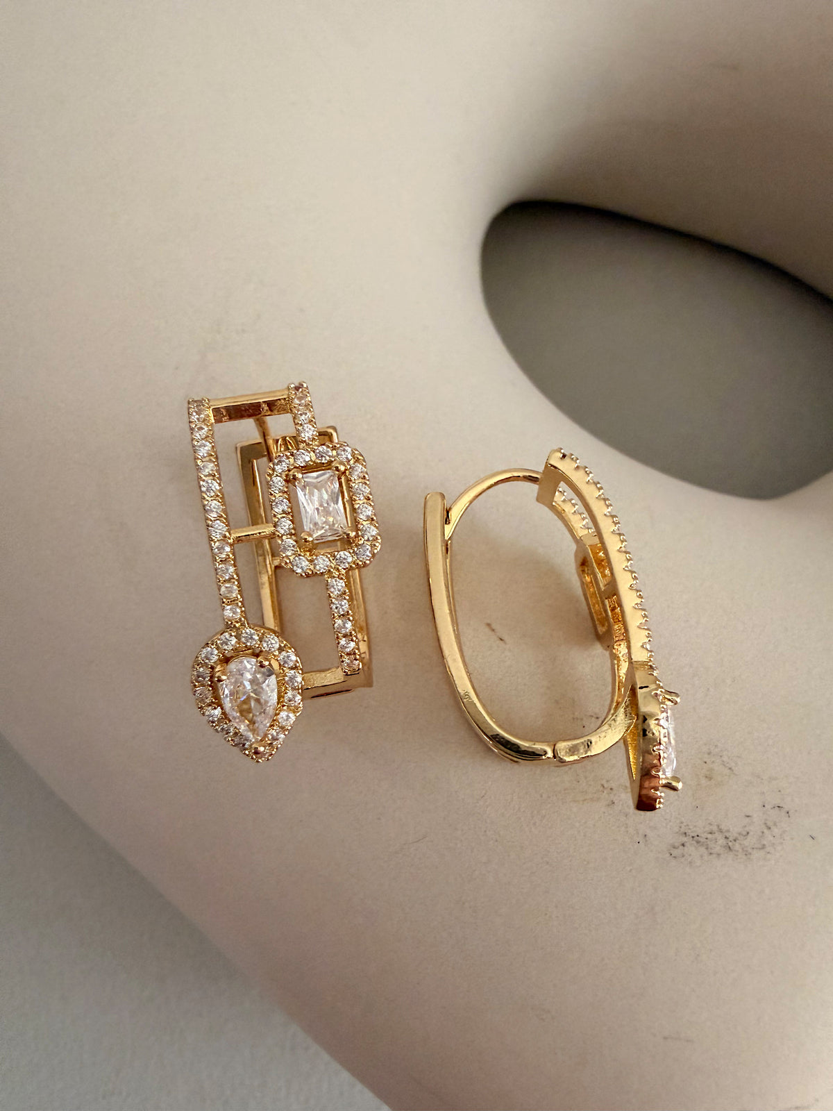 Geo Drop Earrings