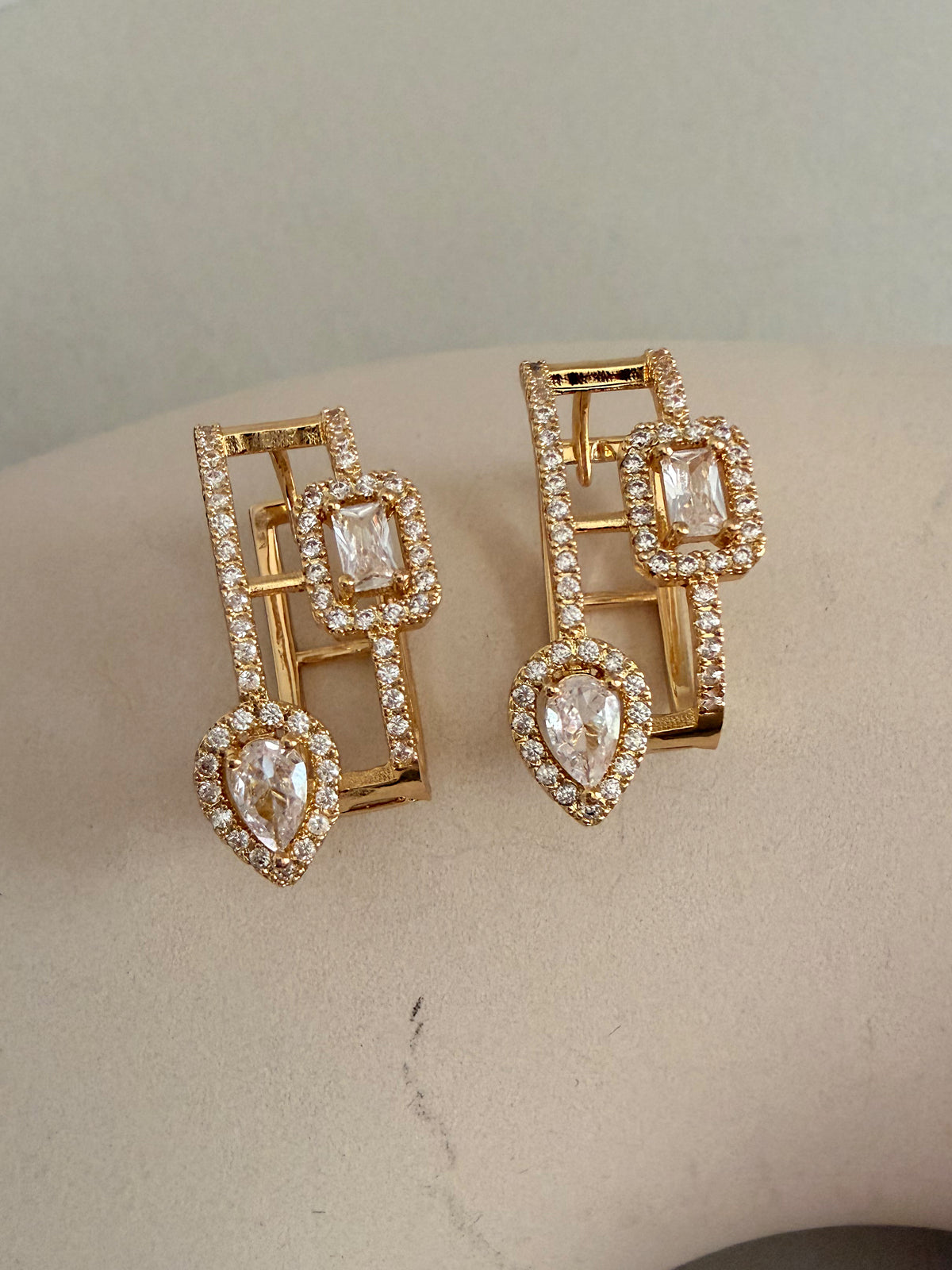 Geo Drop Earrings
