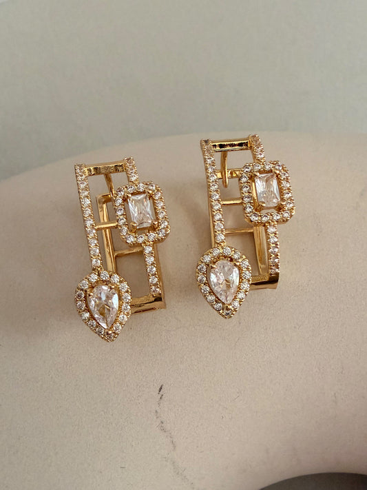 Geo Drop Earrings