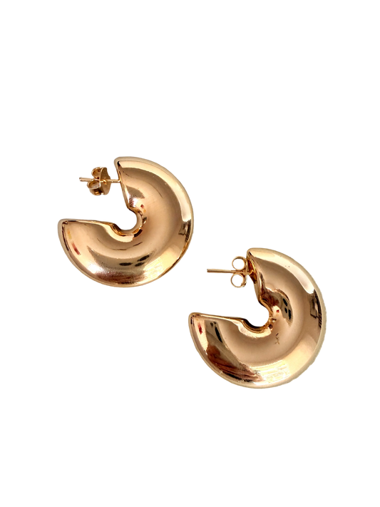 Dome Hoop Earrings