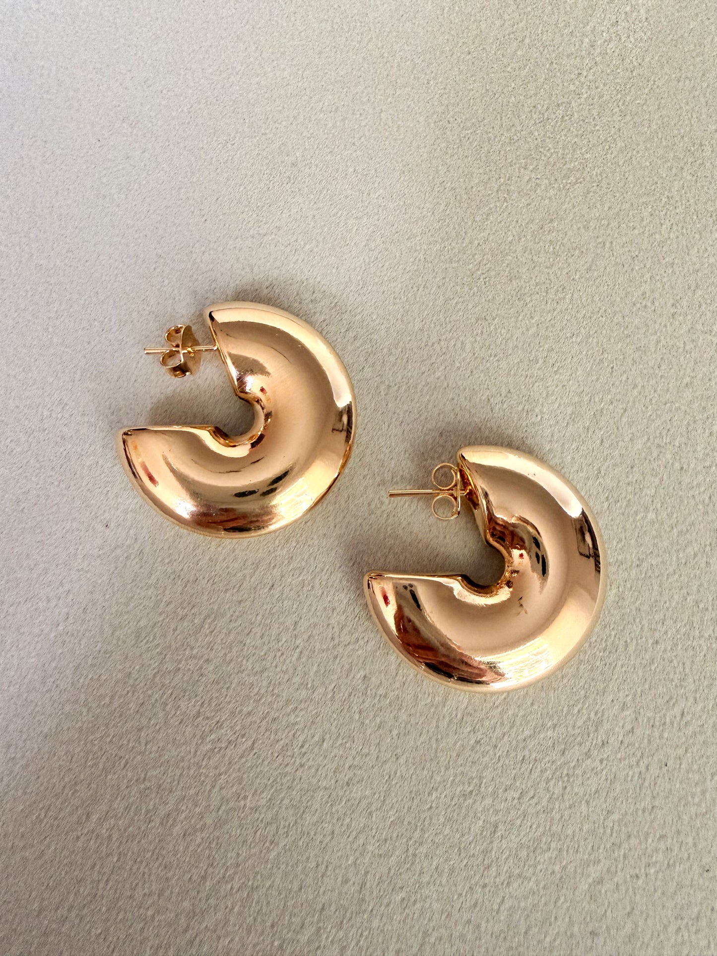 Dome Hoop Earrings
