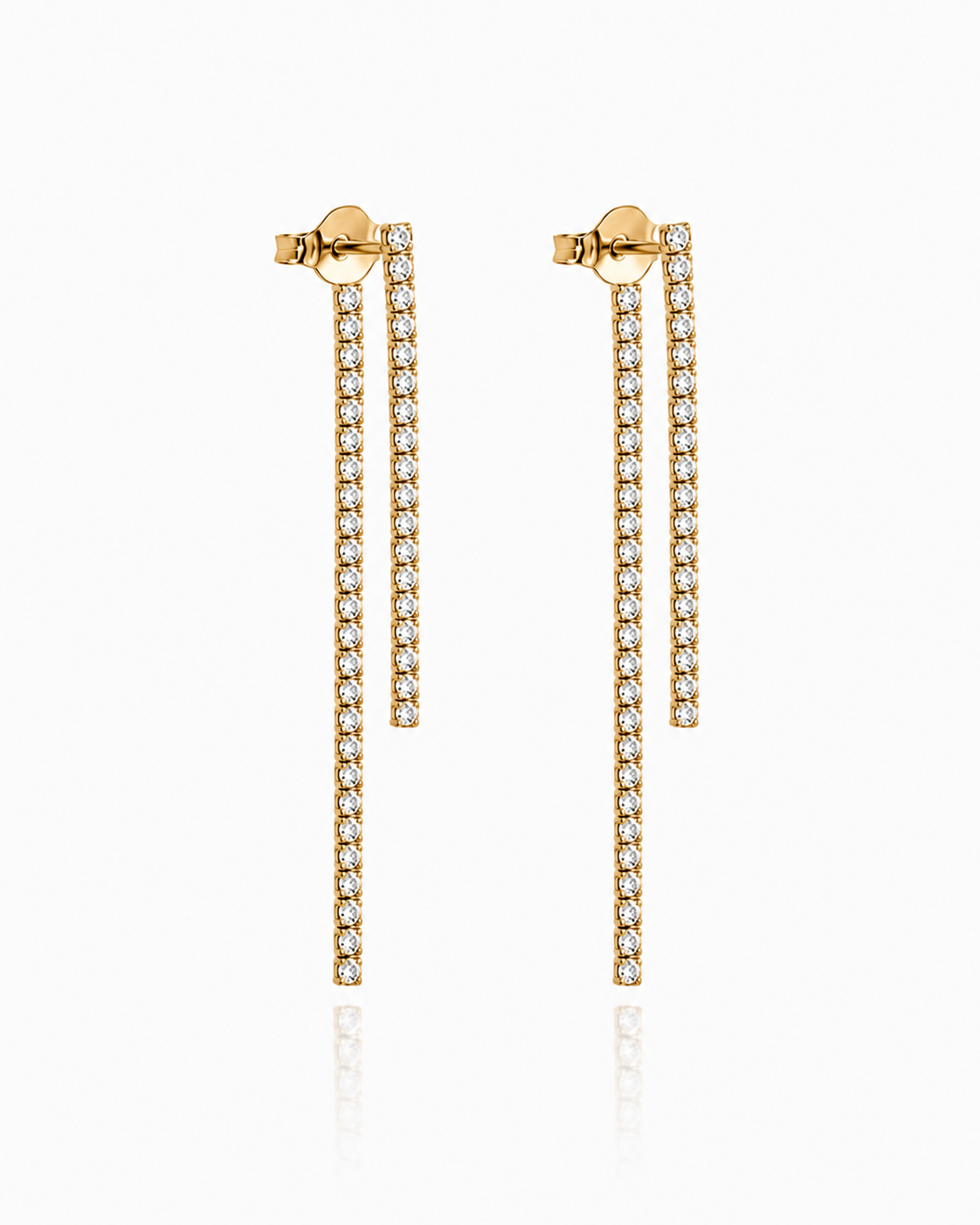 Double Line Drop Earrings