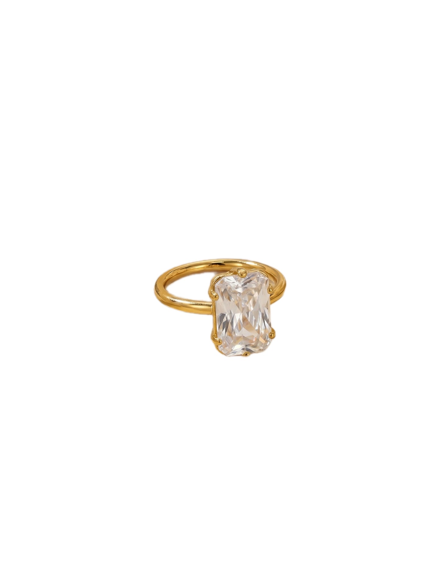 Rectangular Solitaire Ring