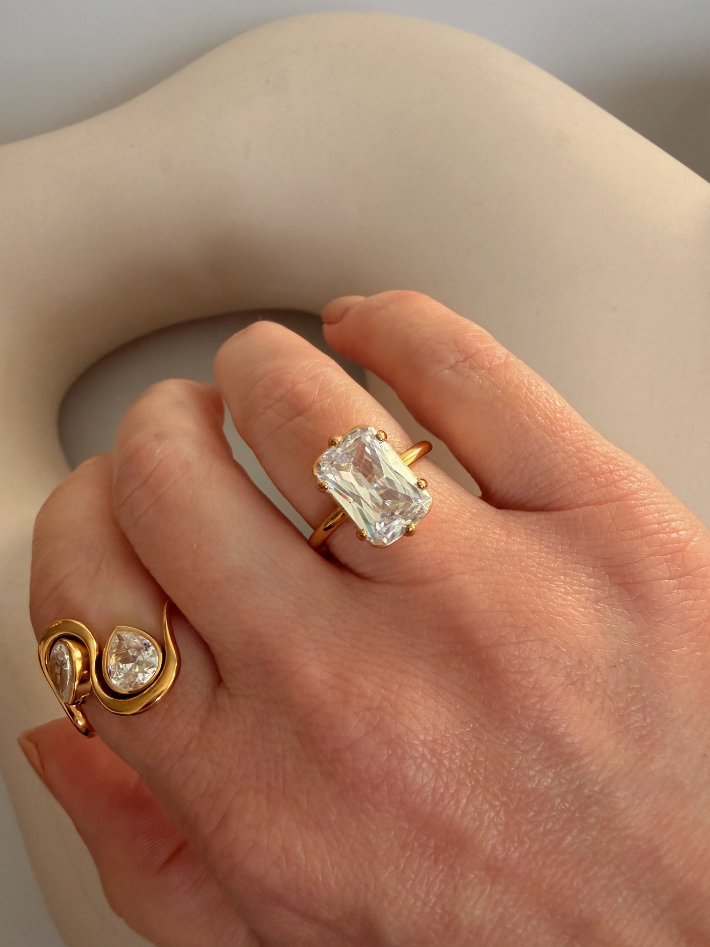 Rectangular Solitaire Ring