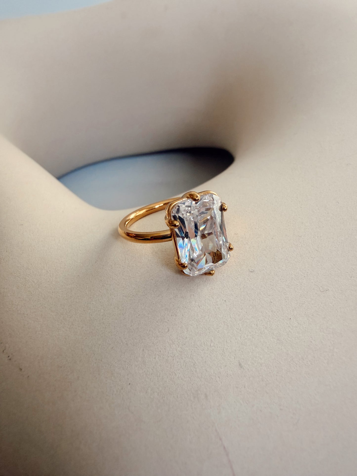 Rectangular Solitaire Ring