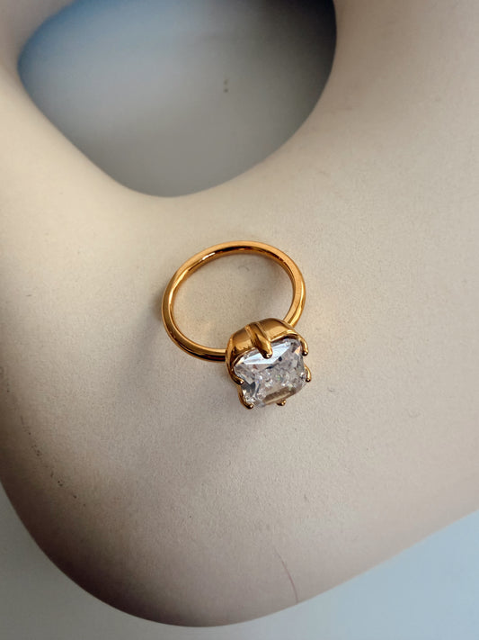 Rectangular Solitaire Ring