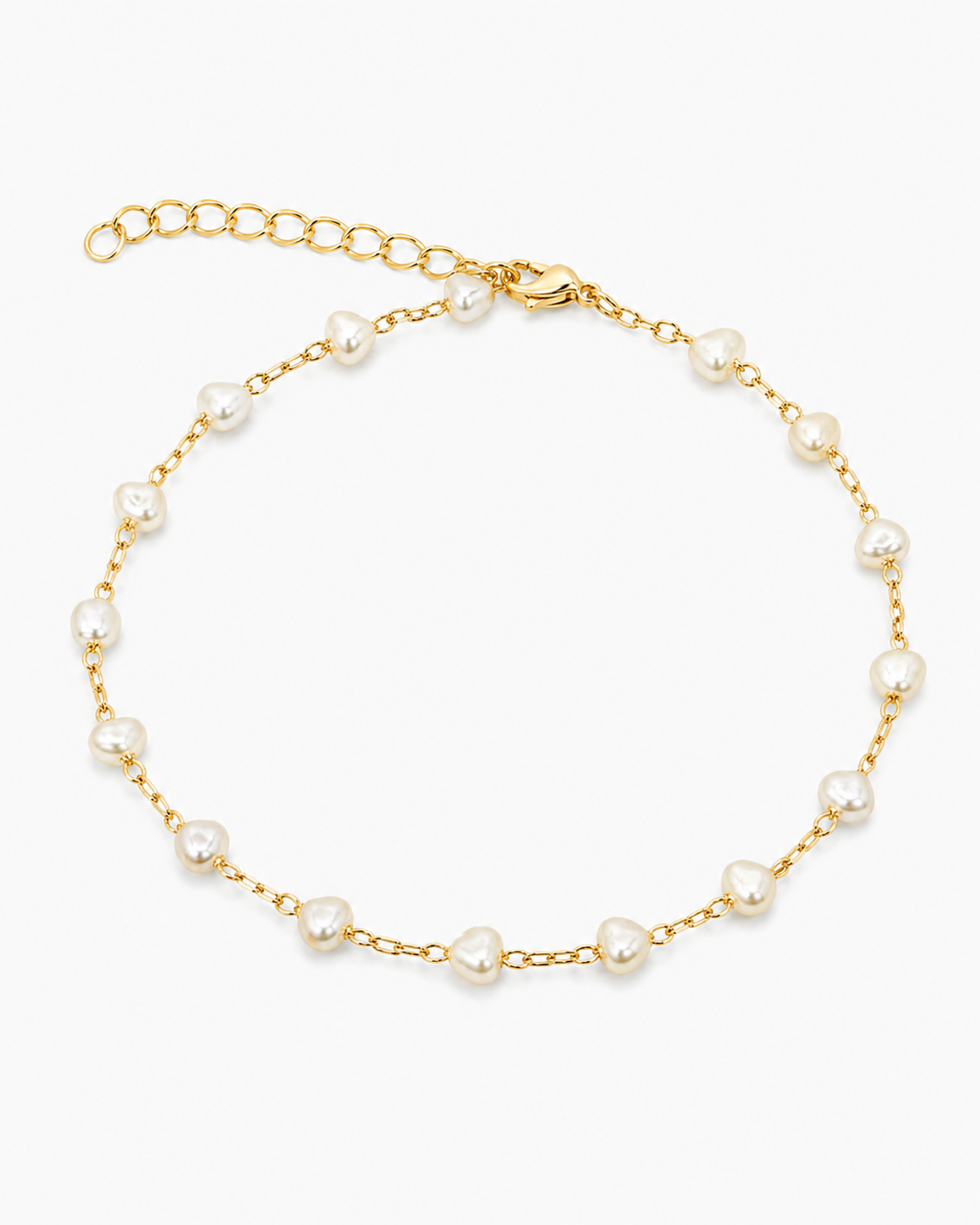 Pearl Heart Anklet