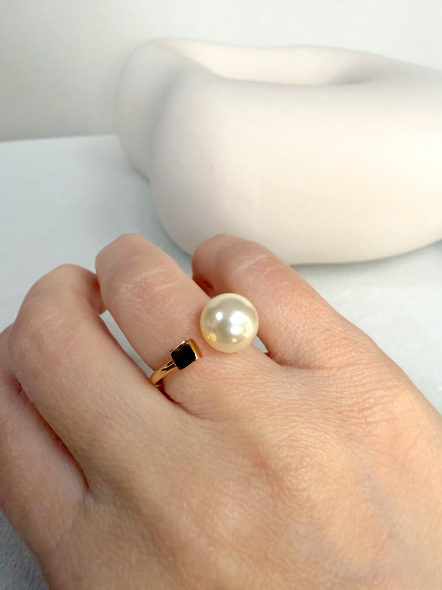 Open Pearl Ring