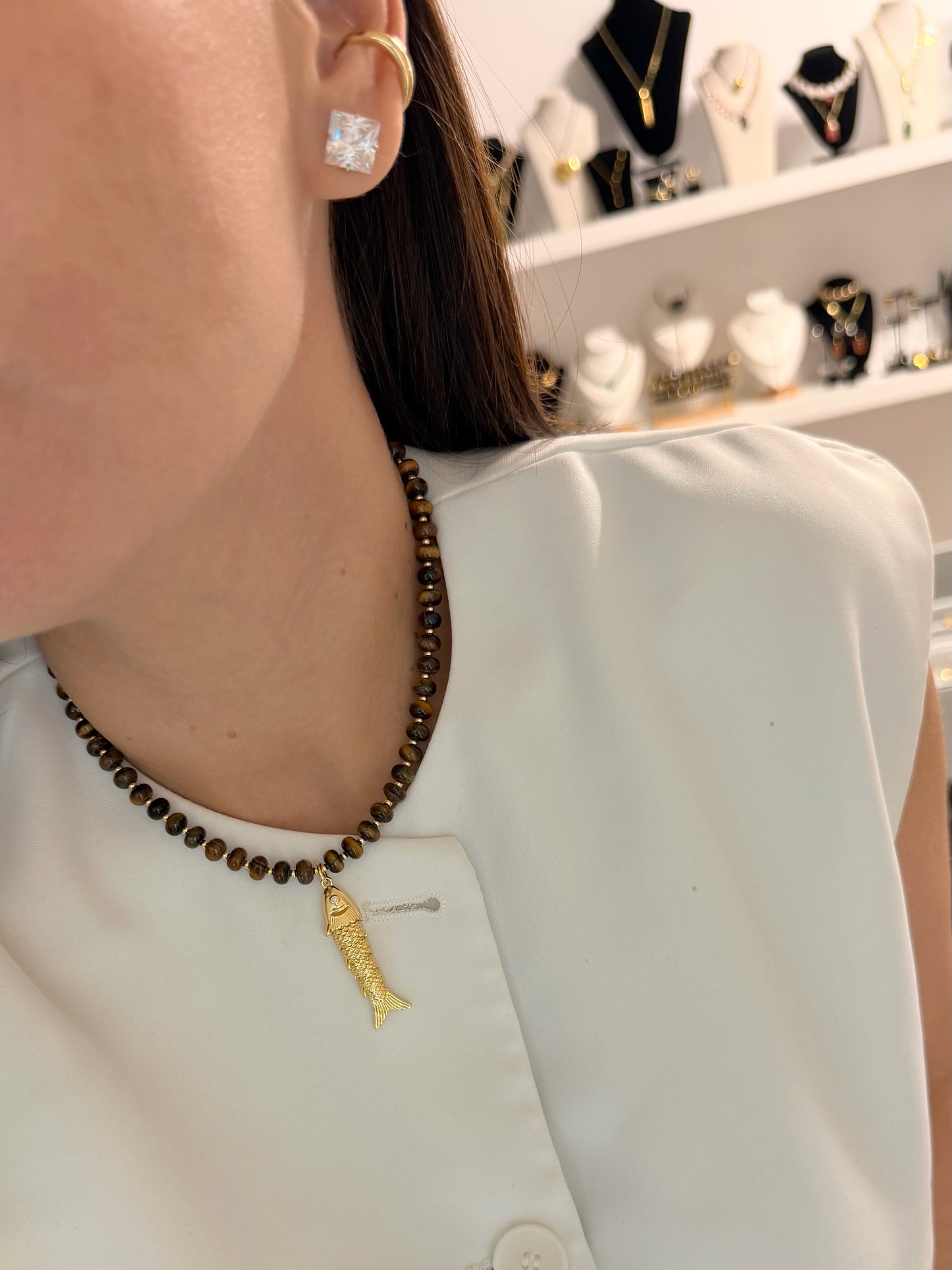 Tiger Eye Gaby Necklace