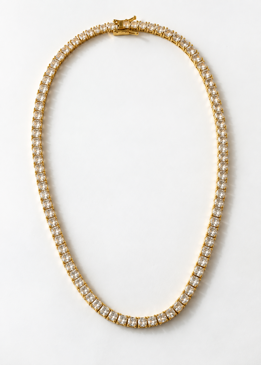 Square Tennis Necklace