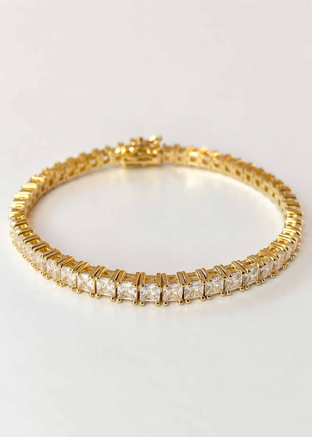 Square Tennis Bracelet