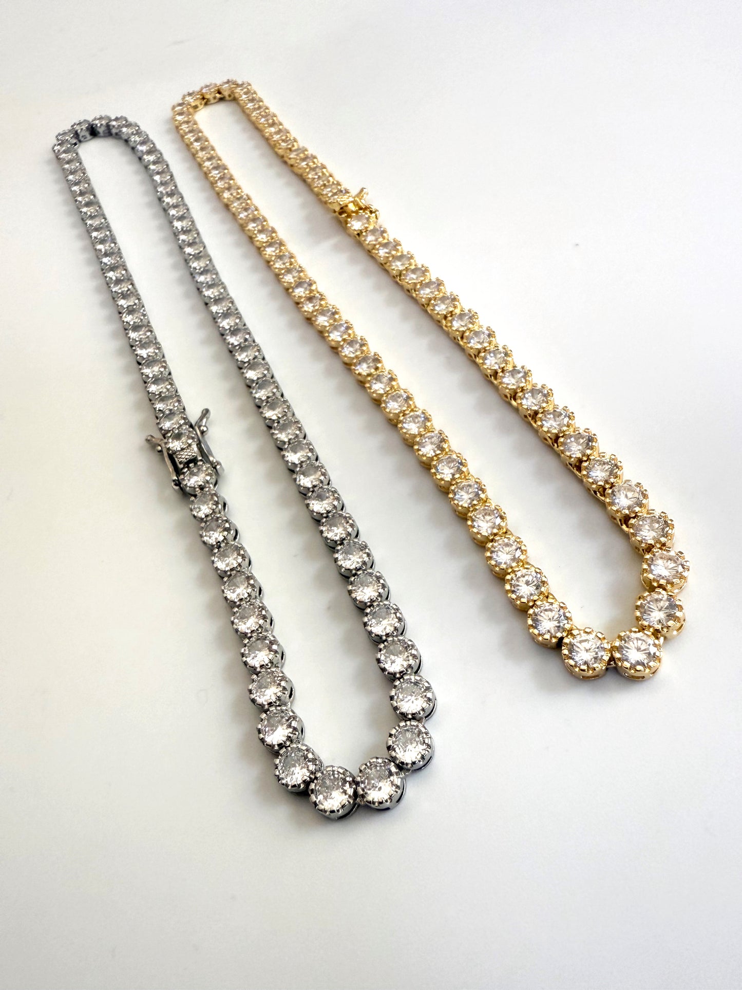 Collier tennis rond 5mm