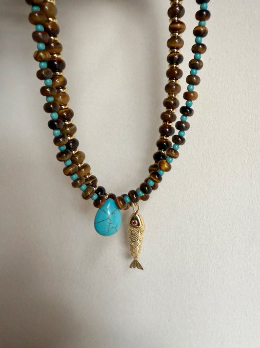 Tiger Eye Gaby Necklace