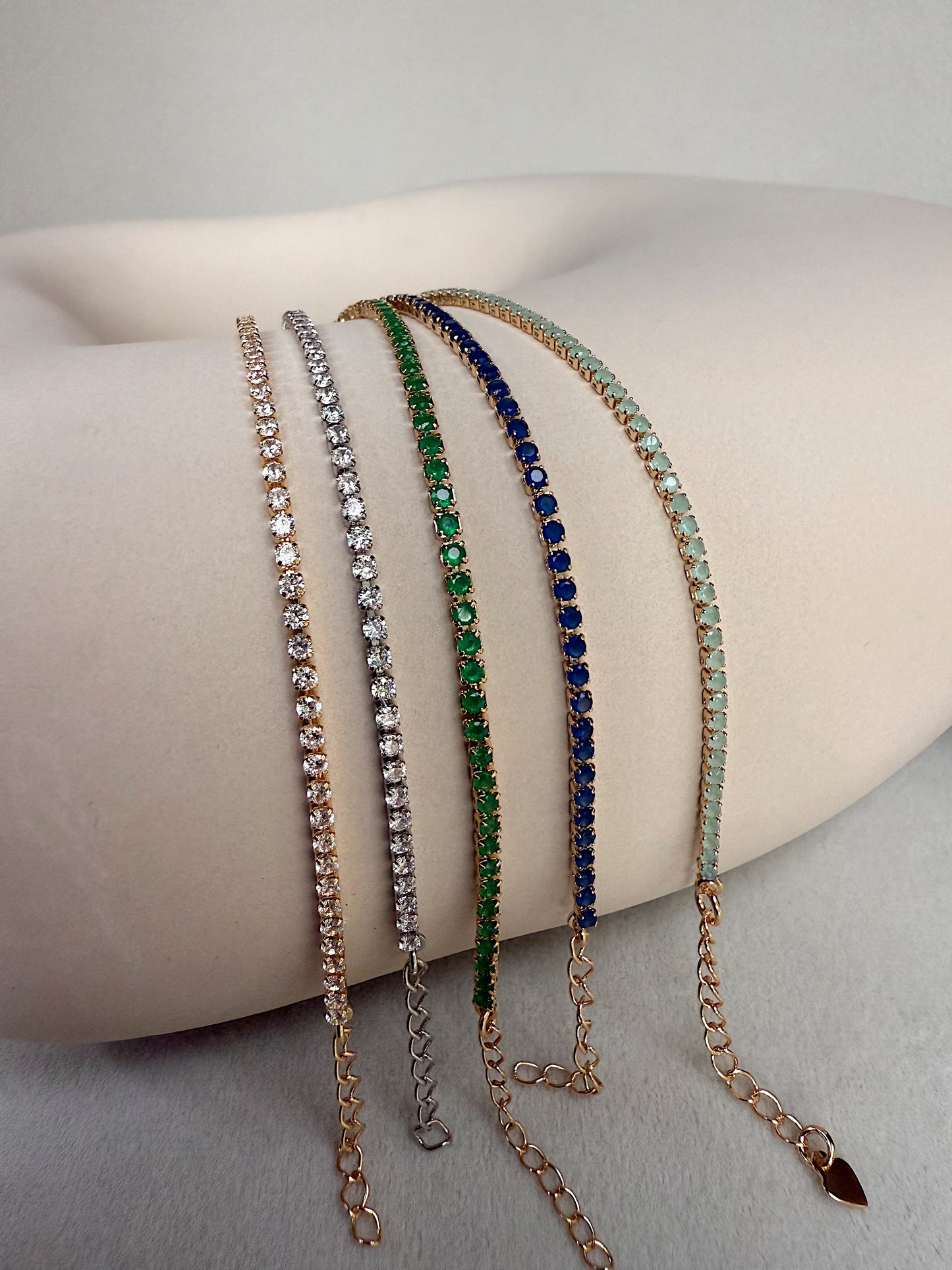 Colored Tennis Bracelet