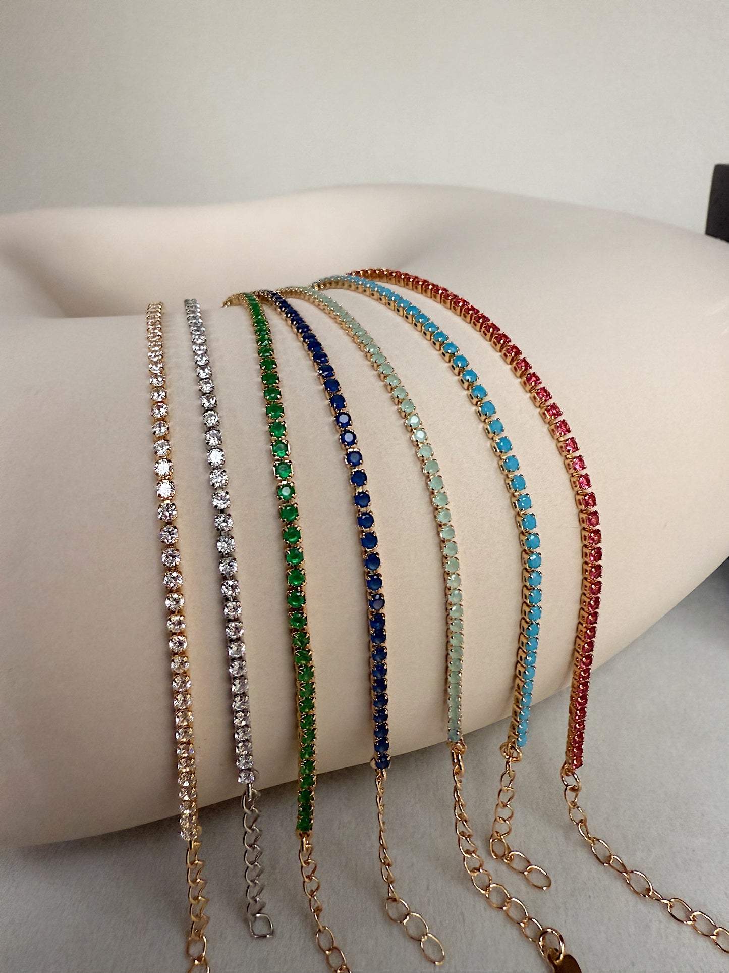 Colored Tennis Bracelet