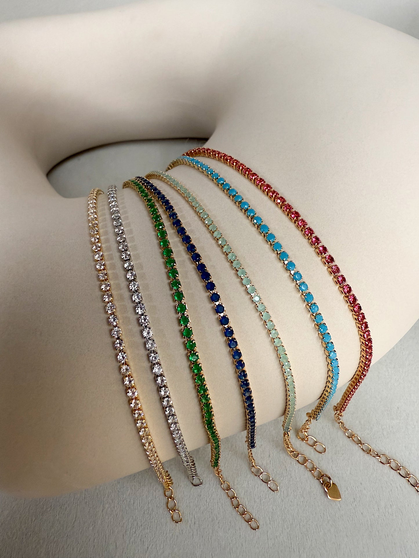 Colored Tennis Bracelet