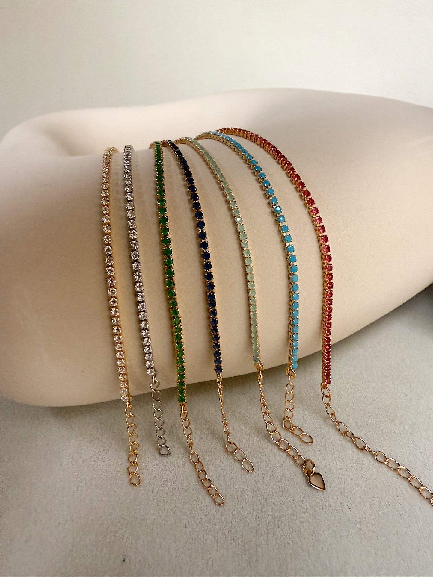 Colored Tennis Bracelet