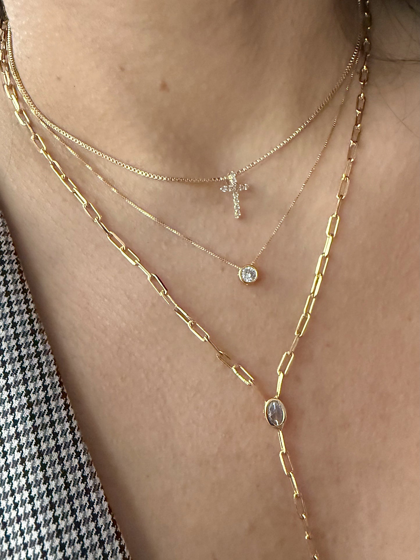 Gemstone Mini Pendant Necklace