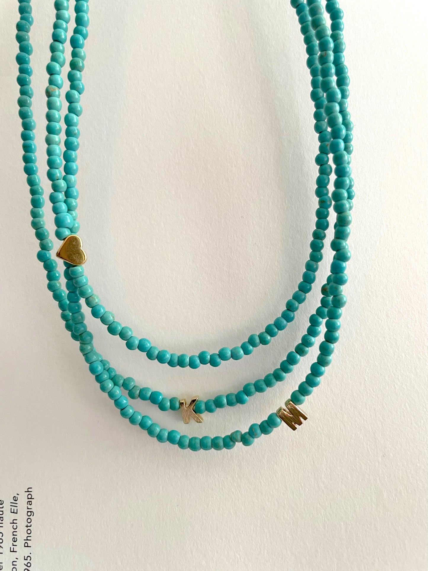 Turquoise mini beads necklace