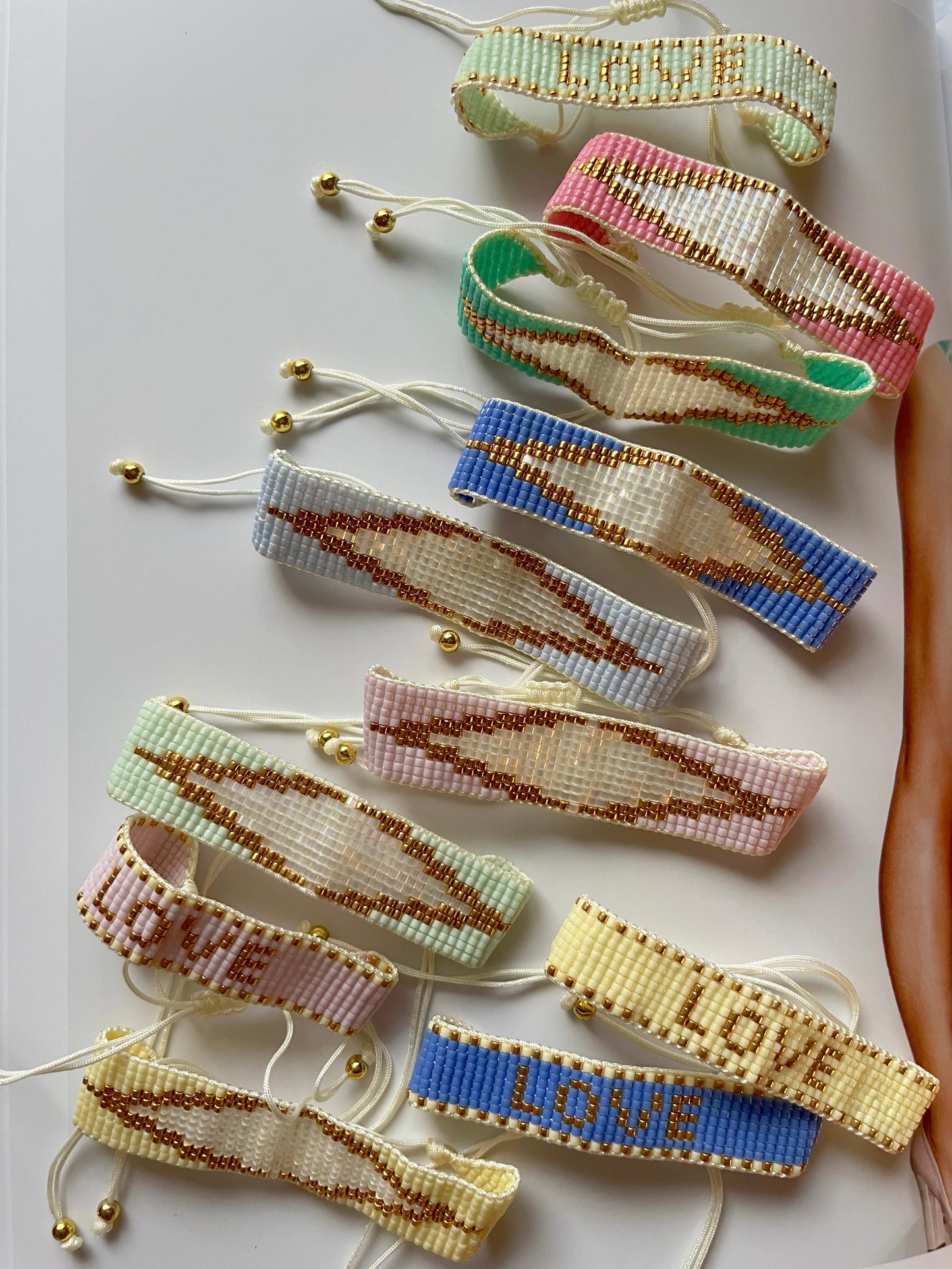 Bracelets pastels Miyuki