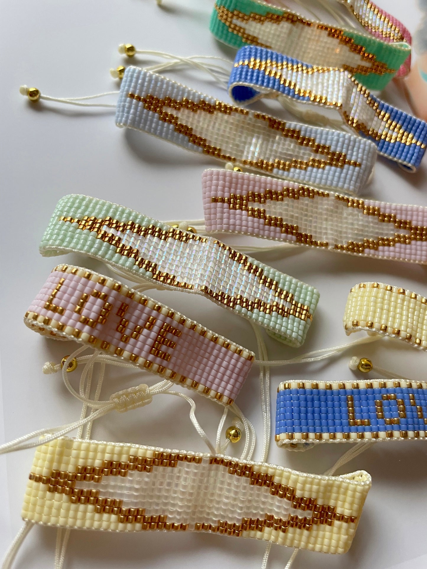 Miyuki pastel bracelets