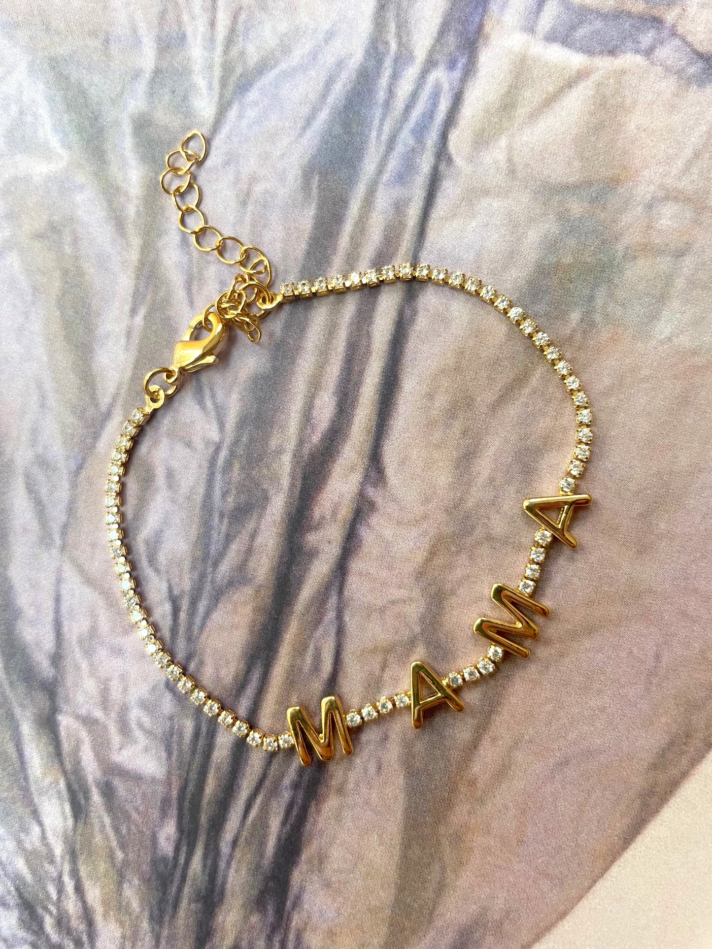 MAMA CZ bracelet and necklace