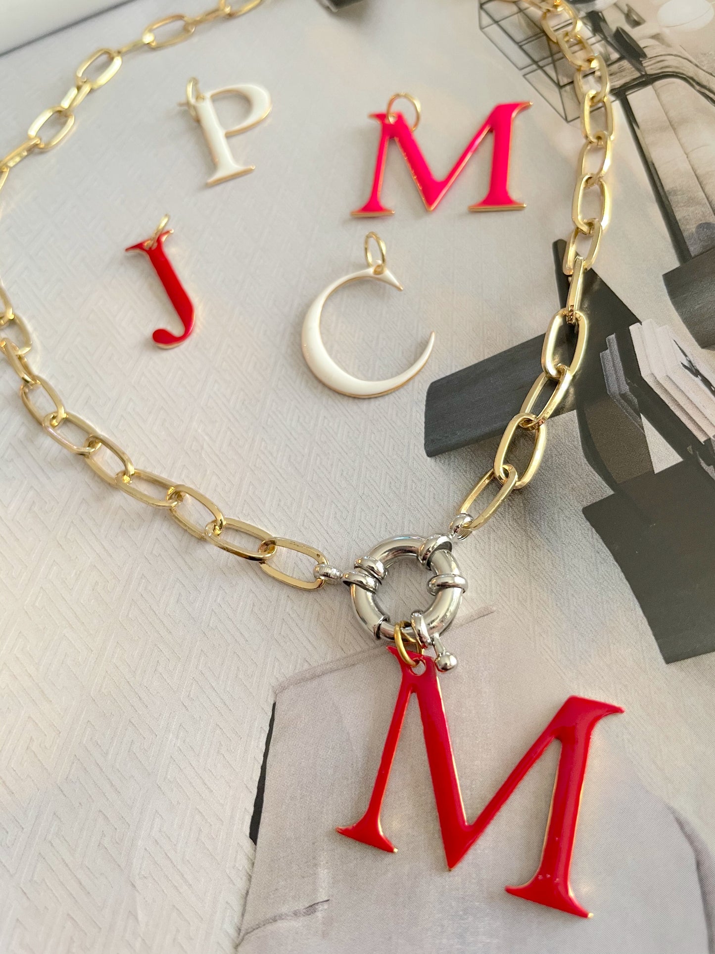 Colored Letters Necklaces