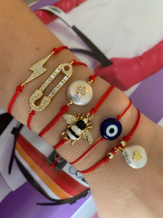 Collection de bracelets ROUGES