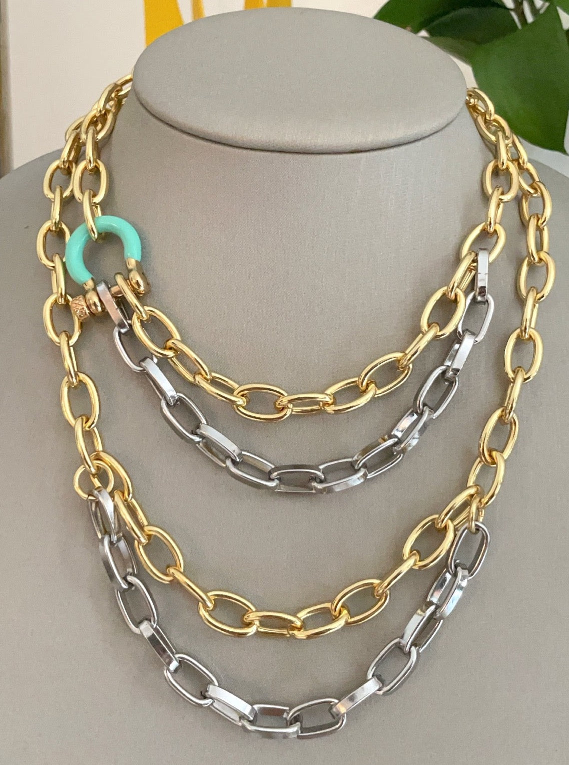 Gold / Silver layered necklace