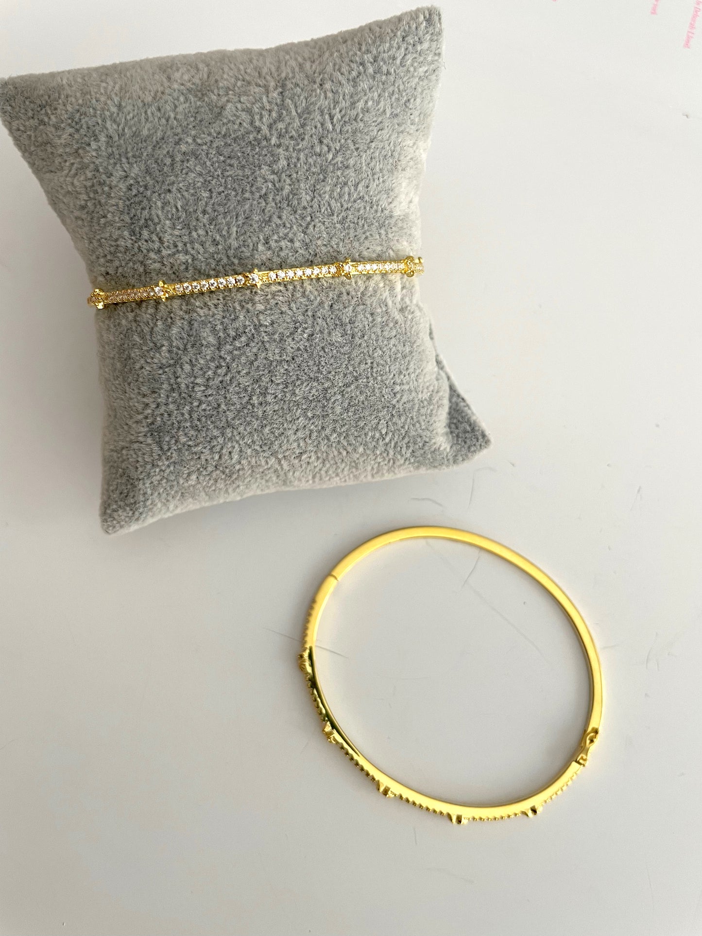 Bracelet Arlo en or et zircone