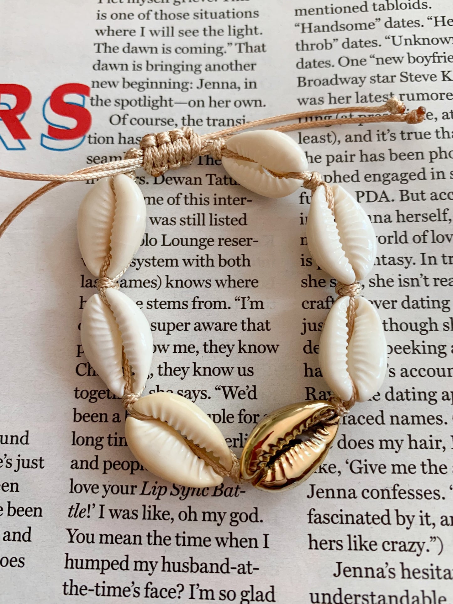 Shells adjustable bracelet