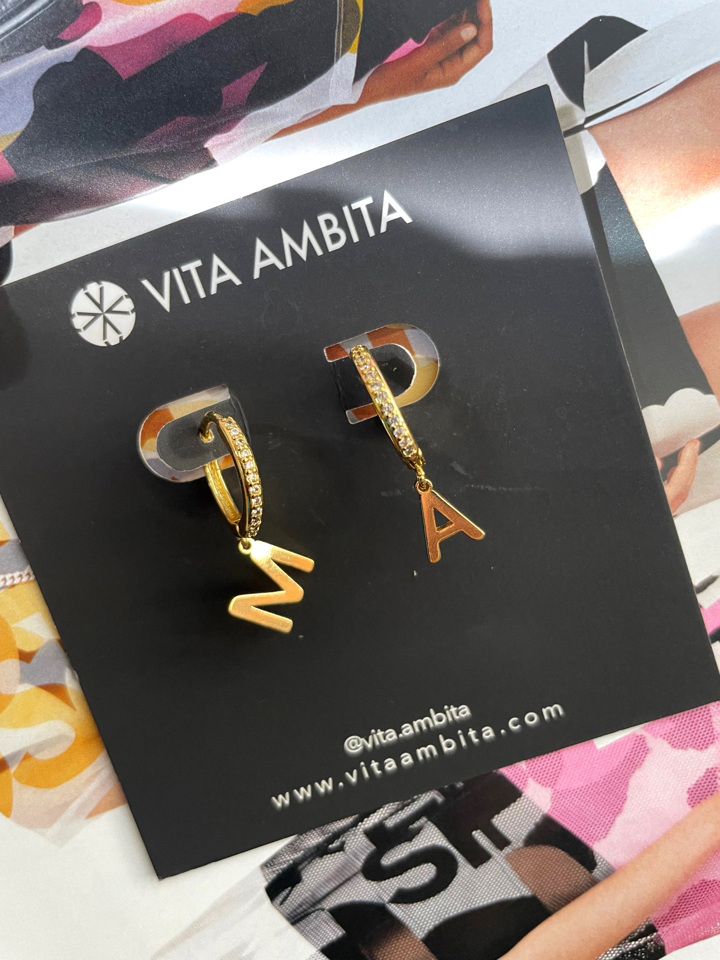 Custom letters earrings