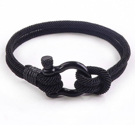 Stainless steel rope men’s bracelet