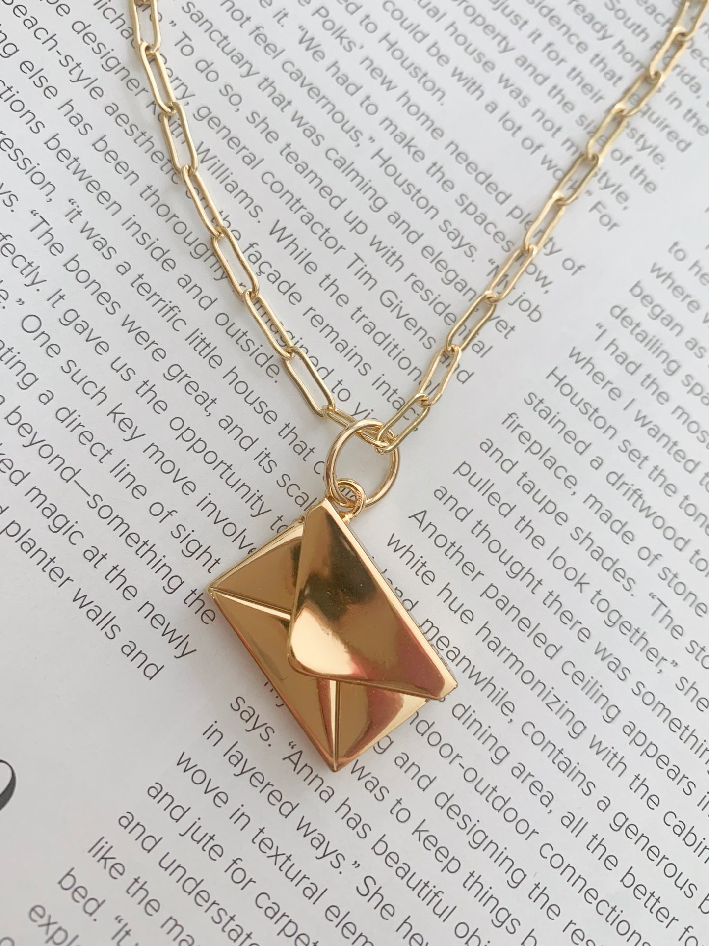 The Envelope Charm Necklace