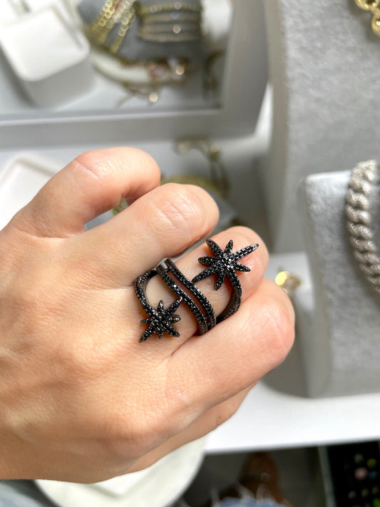 Double star adjustable ring