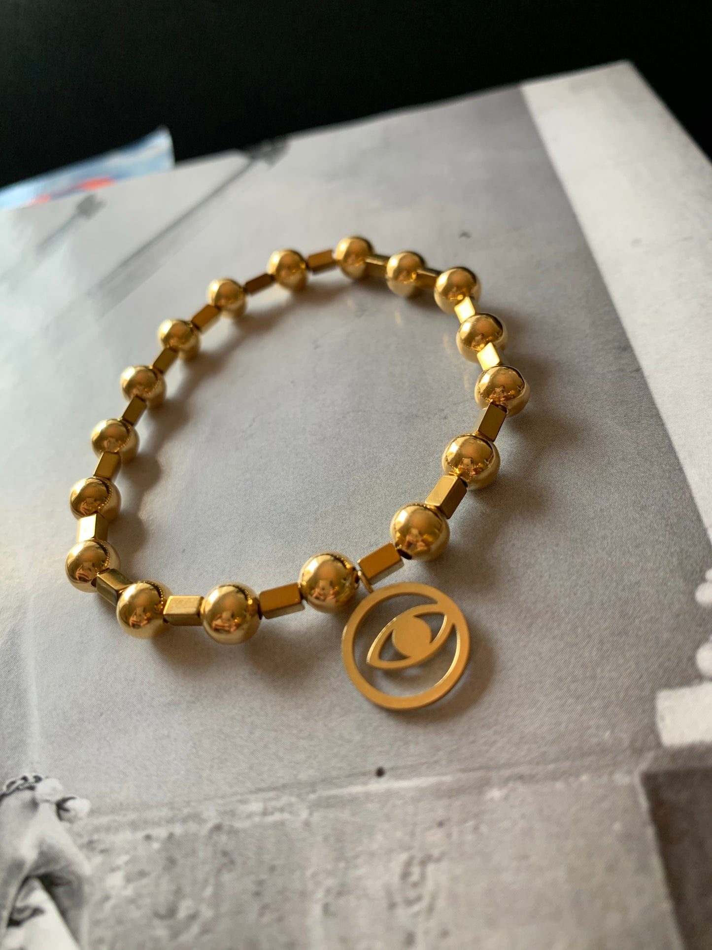 Mixed Gold Beaded Bracelets