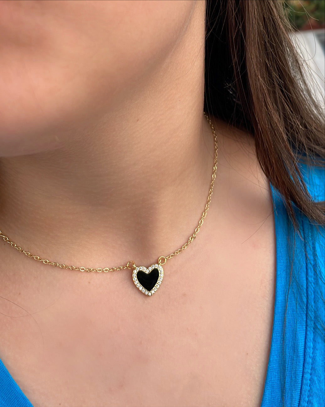The black heart necklace